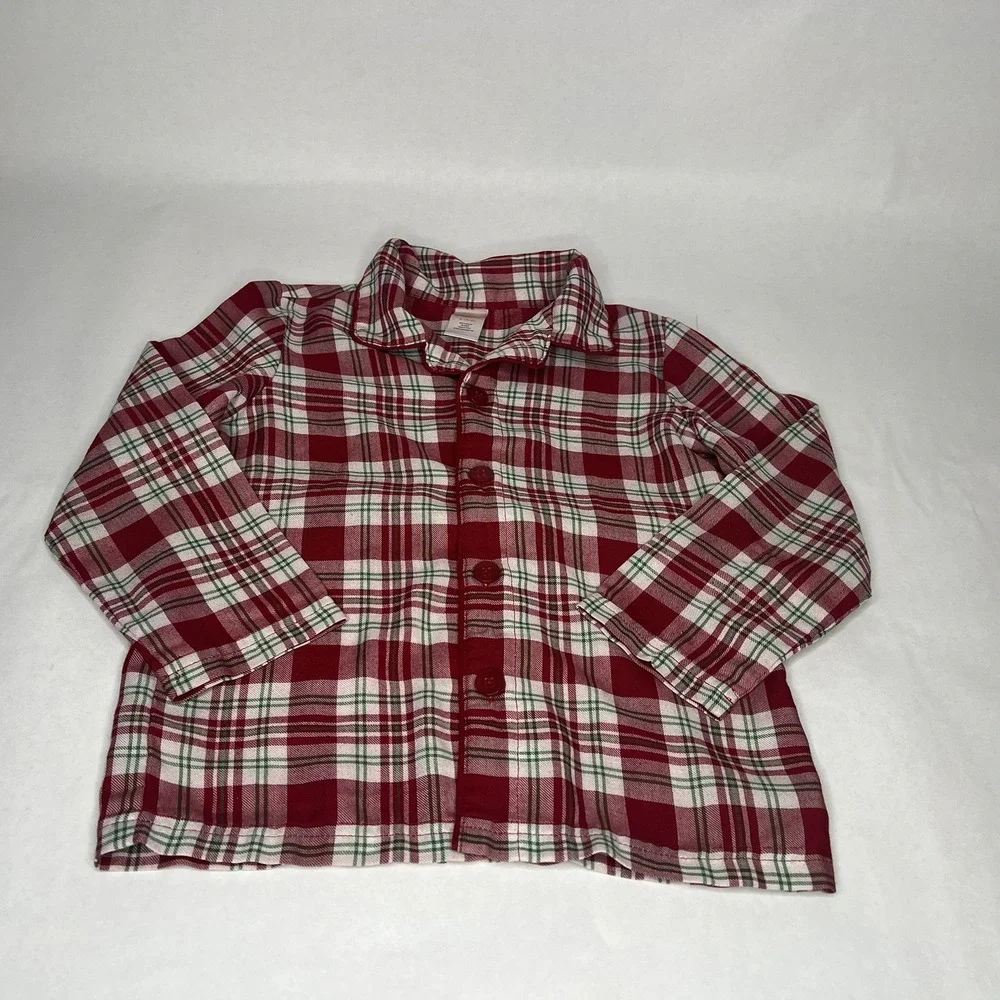 Small 5 6 Gymboree Christmas Plaid Boys Girls Pajama Holiday Matching Red‎ White
